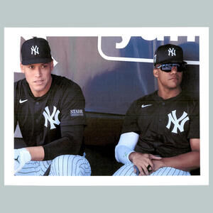 #0300 Aaron Judge/Soto 4x6 Version Glossy Photo -In Dugout Spring Training
